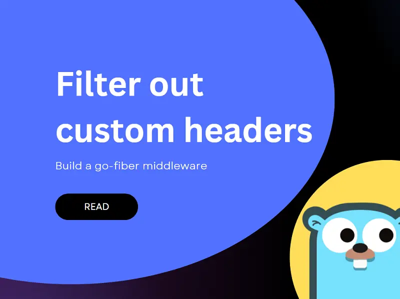 Go fiber custom header middleware